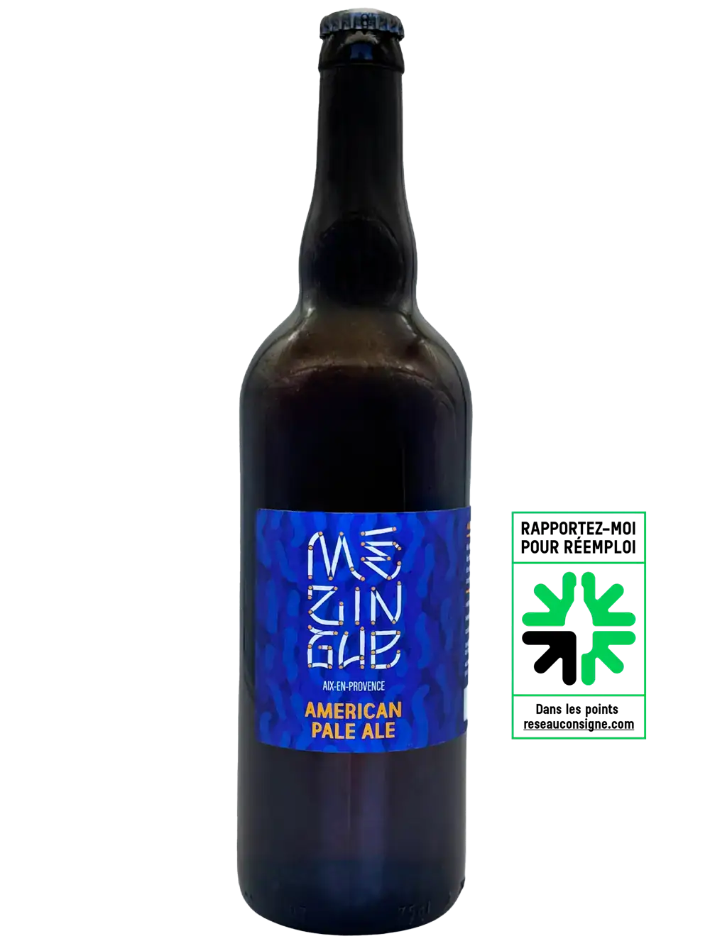 Pale Ale Artisanale – American Pale Ale Mézingue 75 cl 3 American Pale Ale Mézingue 75cl, bière artisanale Brasserie La Baroude