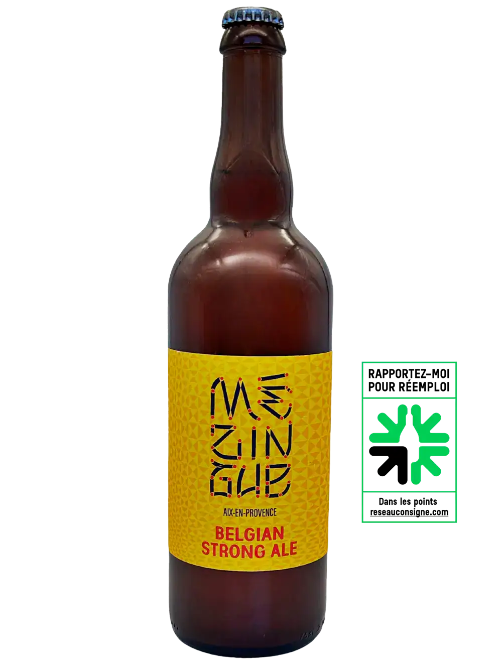 Forte Belge Artisanale – Belgian Strong Ale Mézingue 75 cl 2 Belgian Strong Ale Mézingue 75cl, bière artisanale Brasserie La Baroude